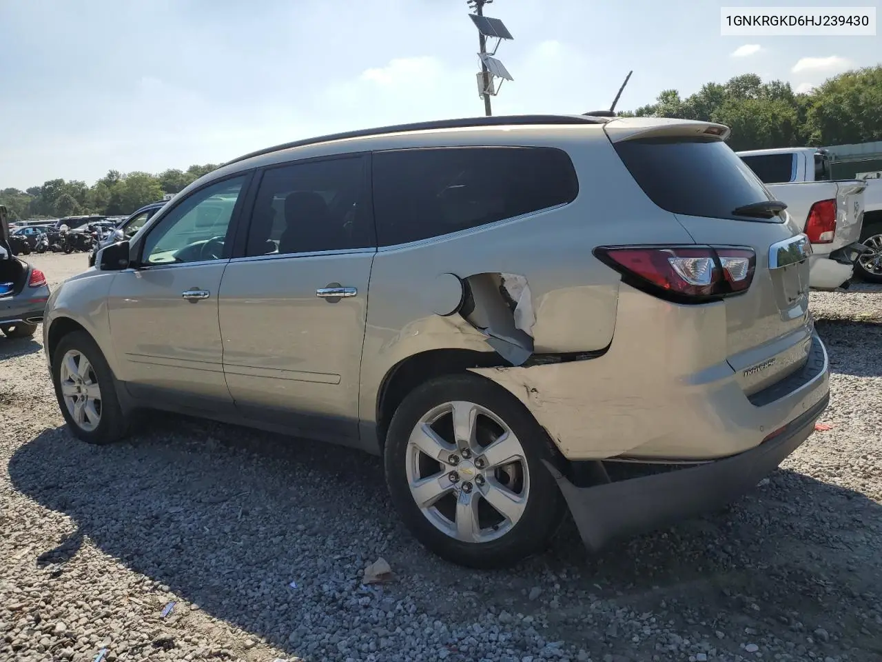 2017 Chevrolet Traverse Lt VIN: 1GNKRGKD6HJ239430 Lot: 61858695