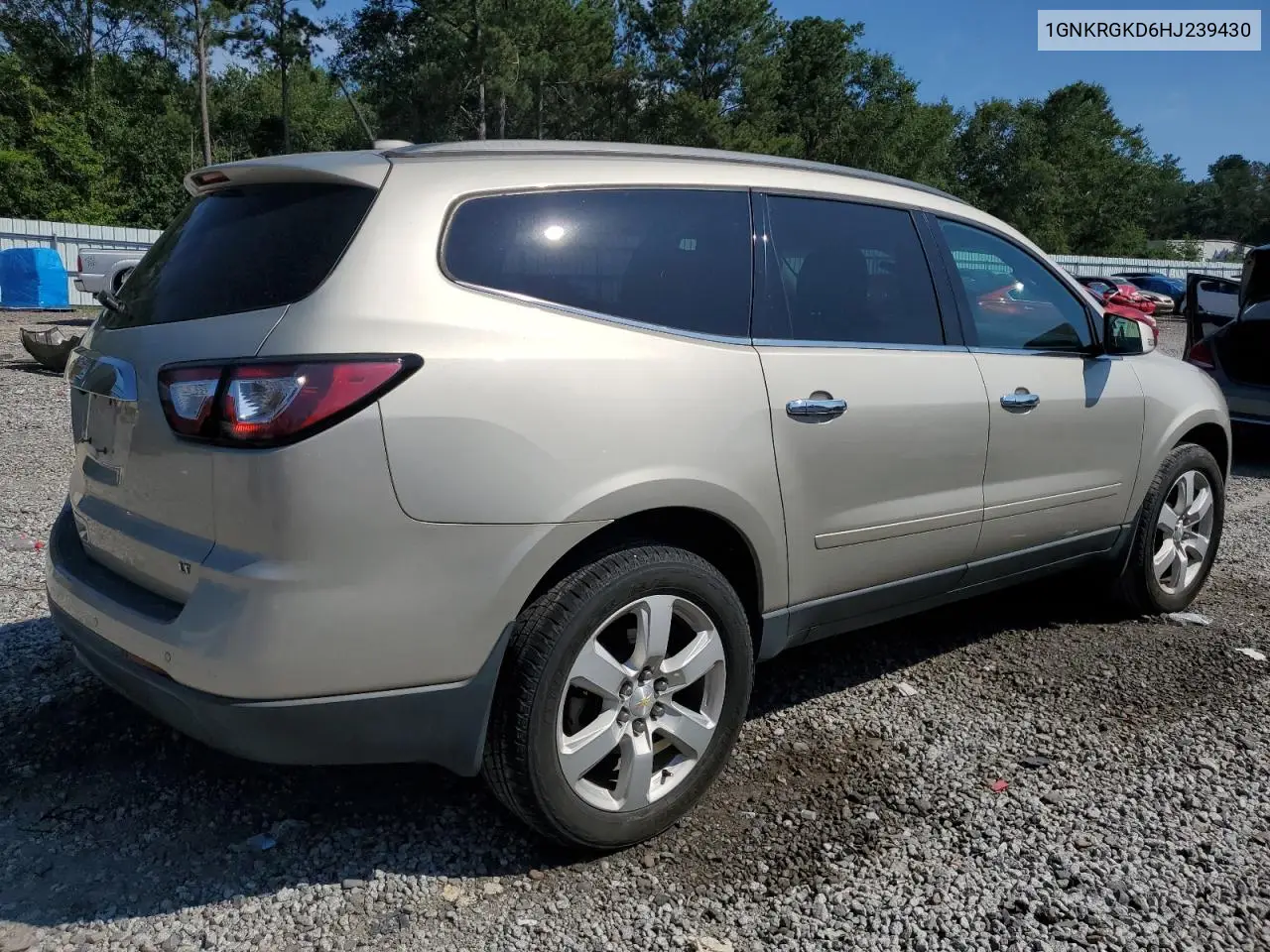 2017 Chevrolet Traverse Lt VIN: 1GNKRGKD6HJ239430 Lot: 61858695