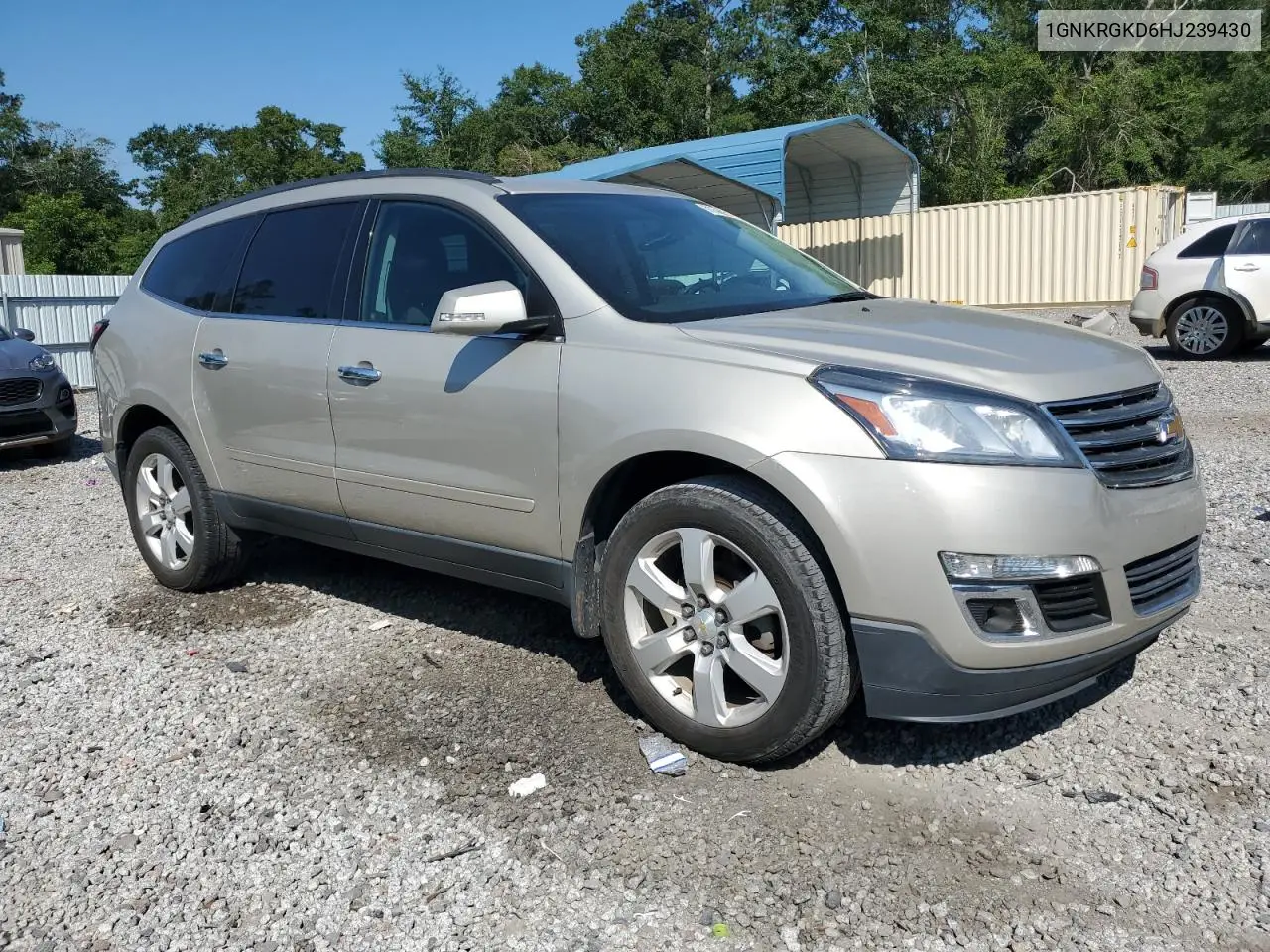 2017 Chevrolet Traverse Lt VIN: 1GNKRGKD6HJ239430 Lot: 61858695
