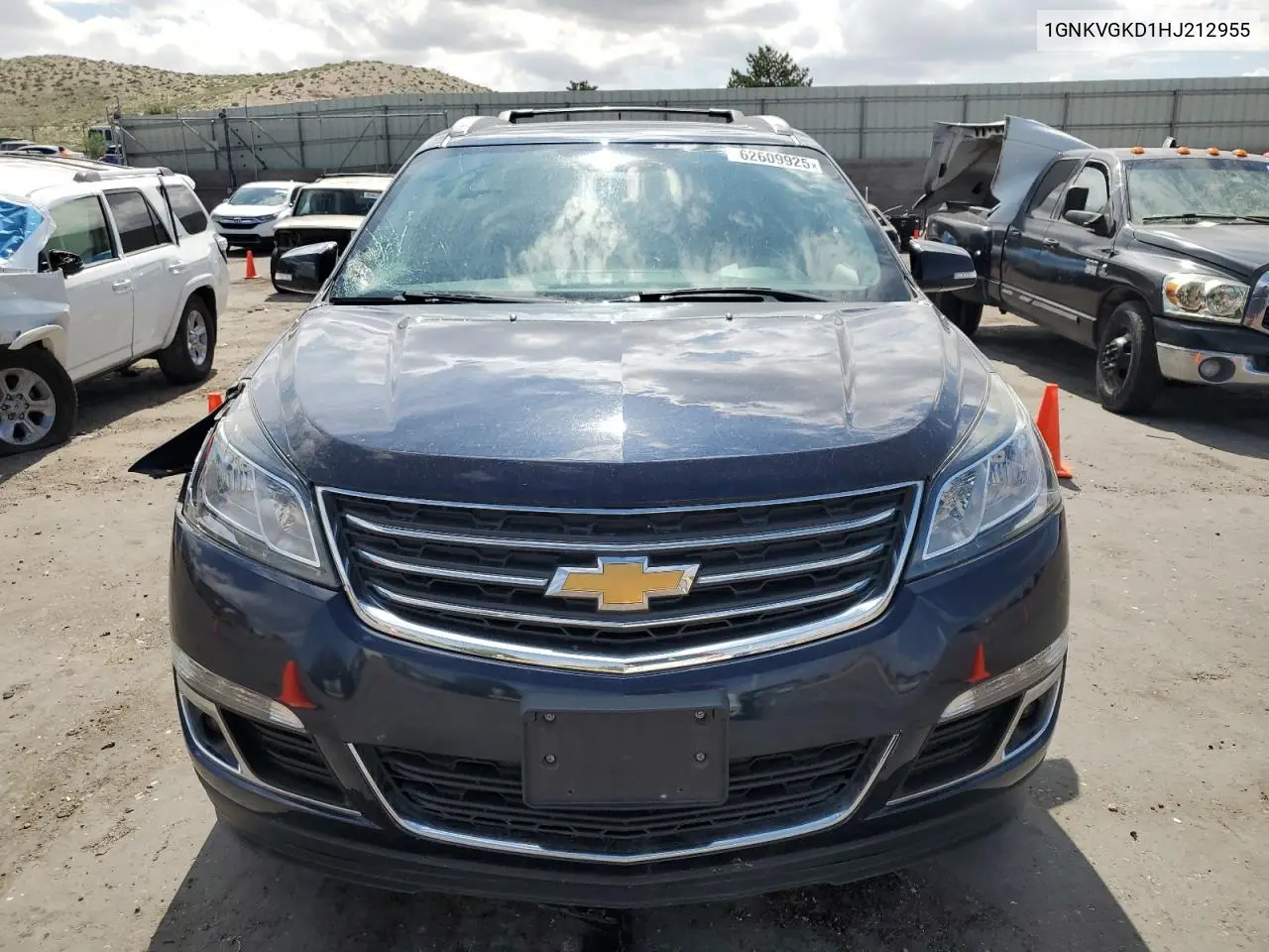 2017 Chevrolet Traverse Lt VIN: 1GNKVGKD1HJ212955 Lot: 62609925