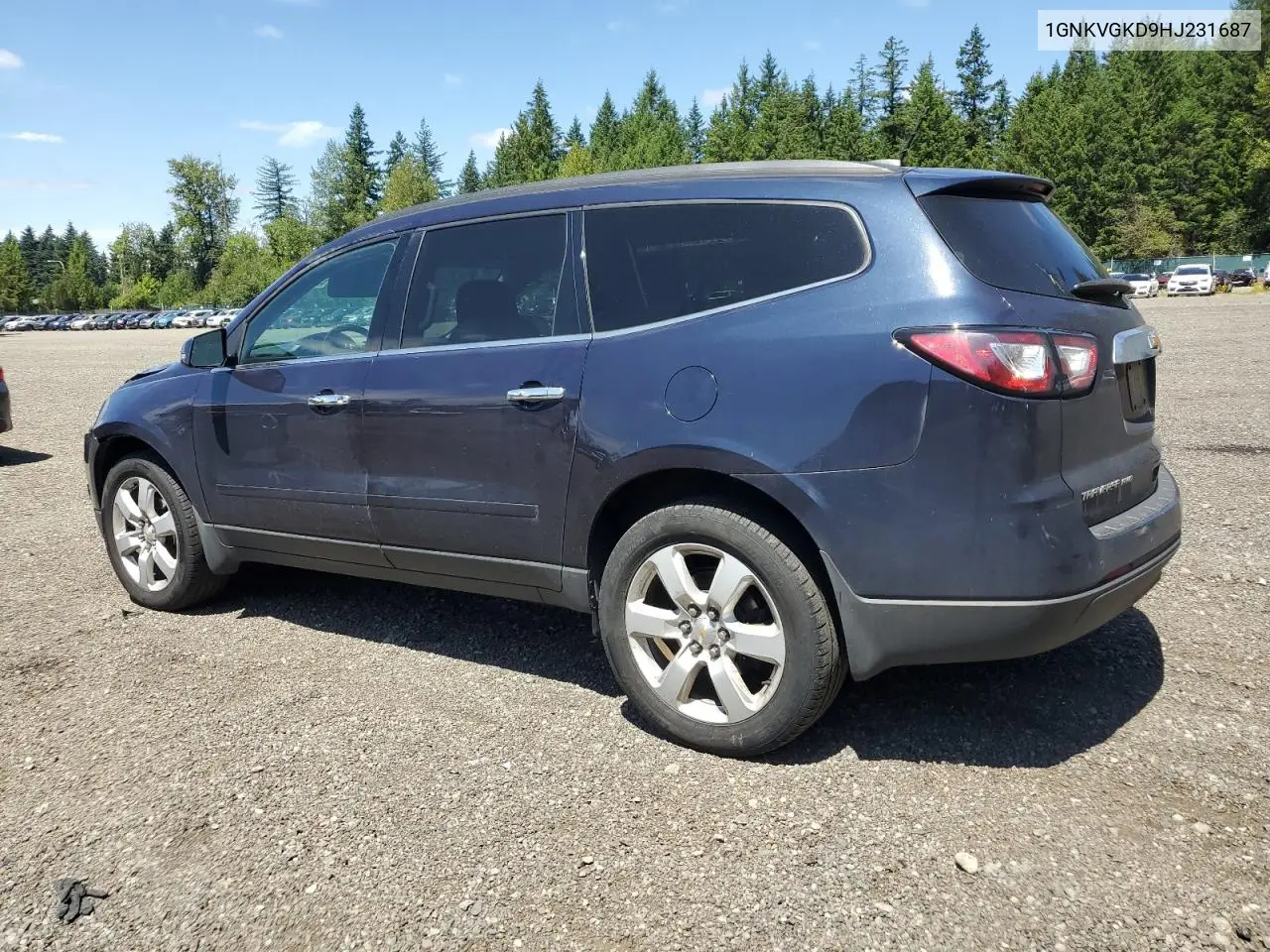 2017 Chevrolet Traverse Lt VIN: 1GNKVGKD9HJ231687 Lot: 63035075