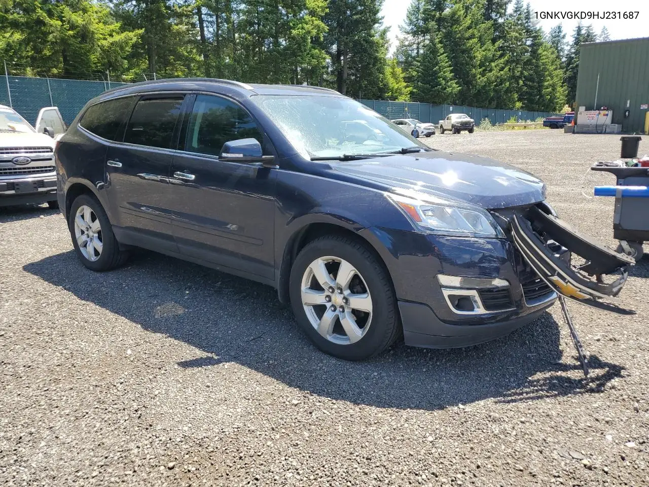2017 Chevrolet Traverse Lt VIN: 1GNKVGKD9HJ231687 Lot: 63035075