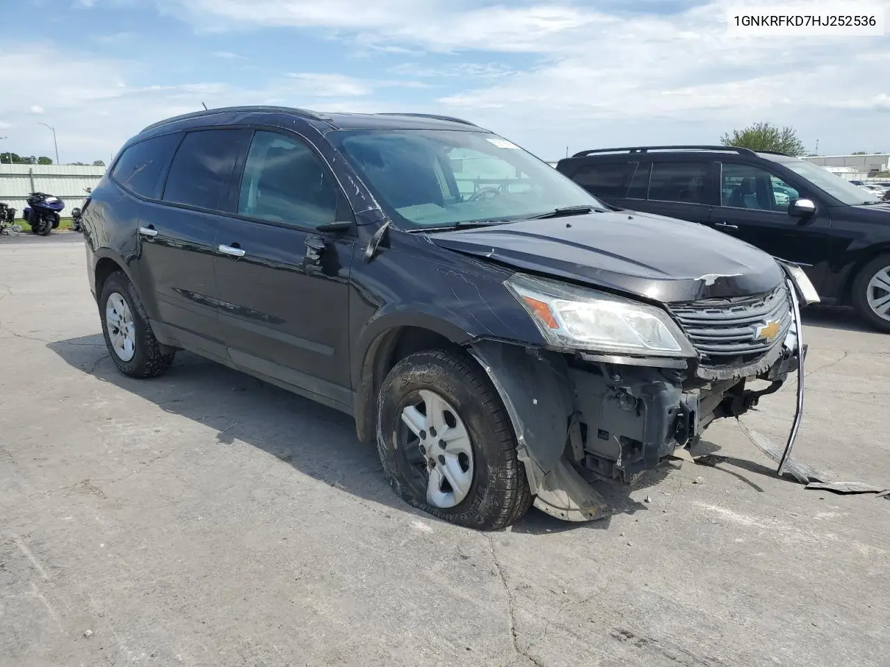 2017 Chevrolet Traverse Ls VIN: 1GNKRFKD7HJ252536 Lot: 63516595