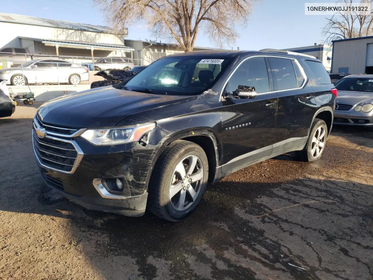 2018 Chevrolet Traverse Lt VIN: 1GNERHKW0JJ191322 Lot: 47476005