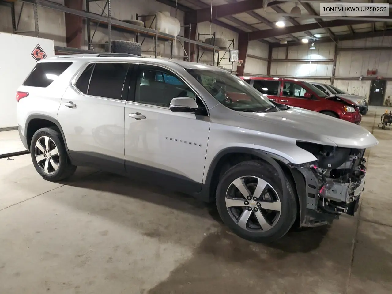2018 Chevrolet Traverse Lt VIN: 1GNEVHKW0JJ250252 Lot: 55965095