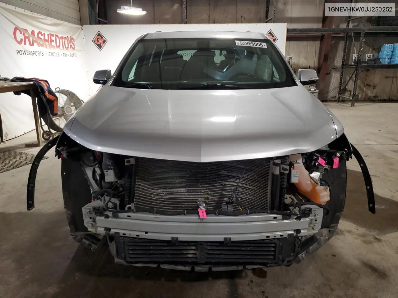 2018 Chevrolet Traverse Lt VIN: 1GNEVHKW0JJ250252 Lot: 55965095