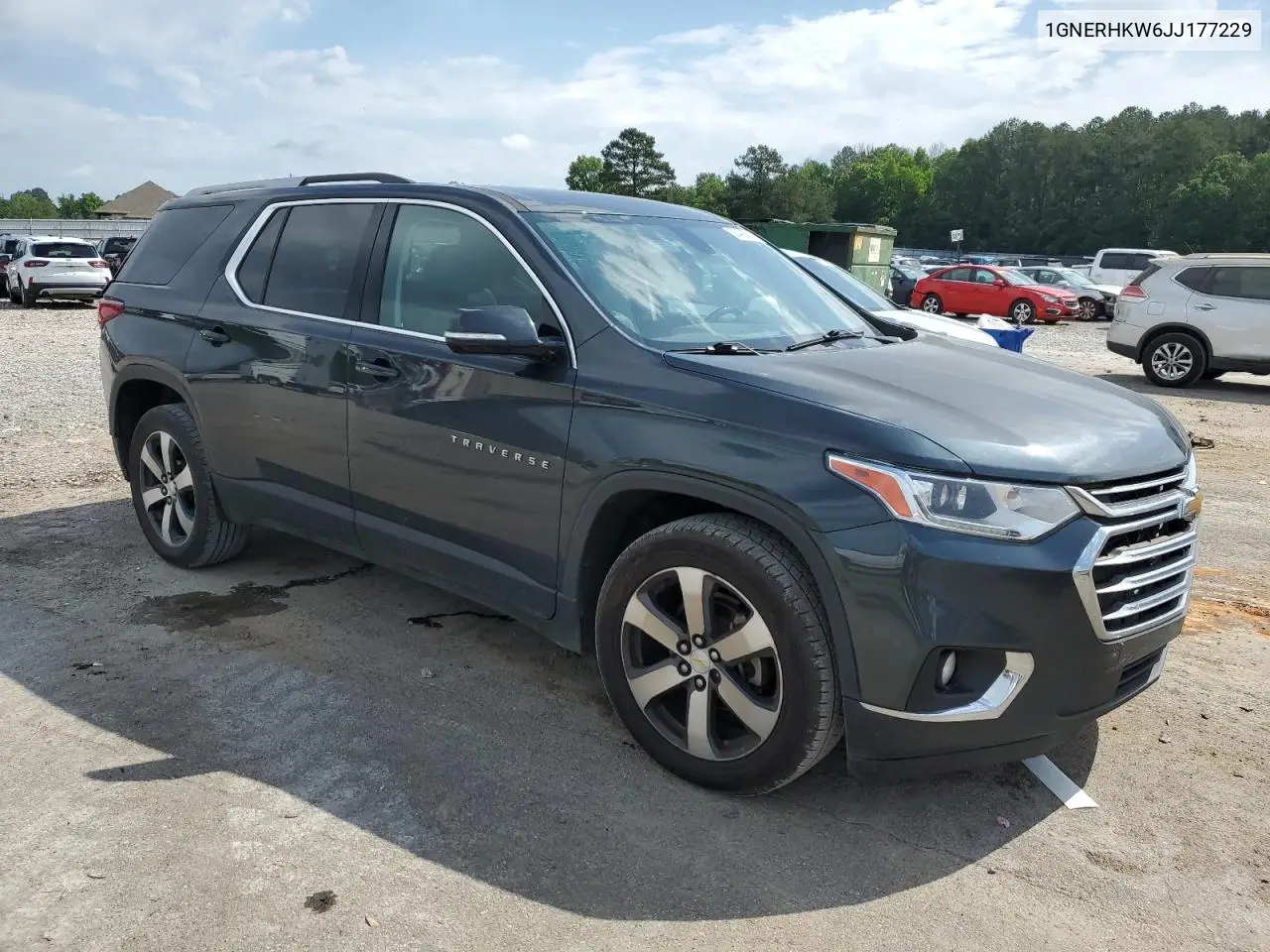 2018 Chevrolet Traverse Lt VIN: 1GNERHKW6JJ177229 Lot: 56492515