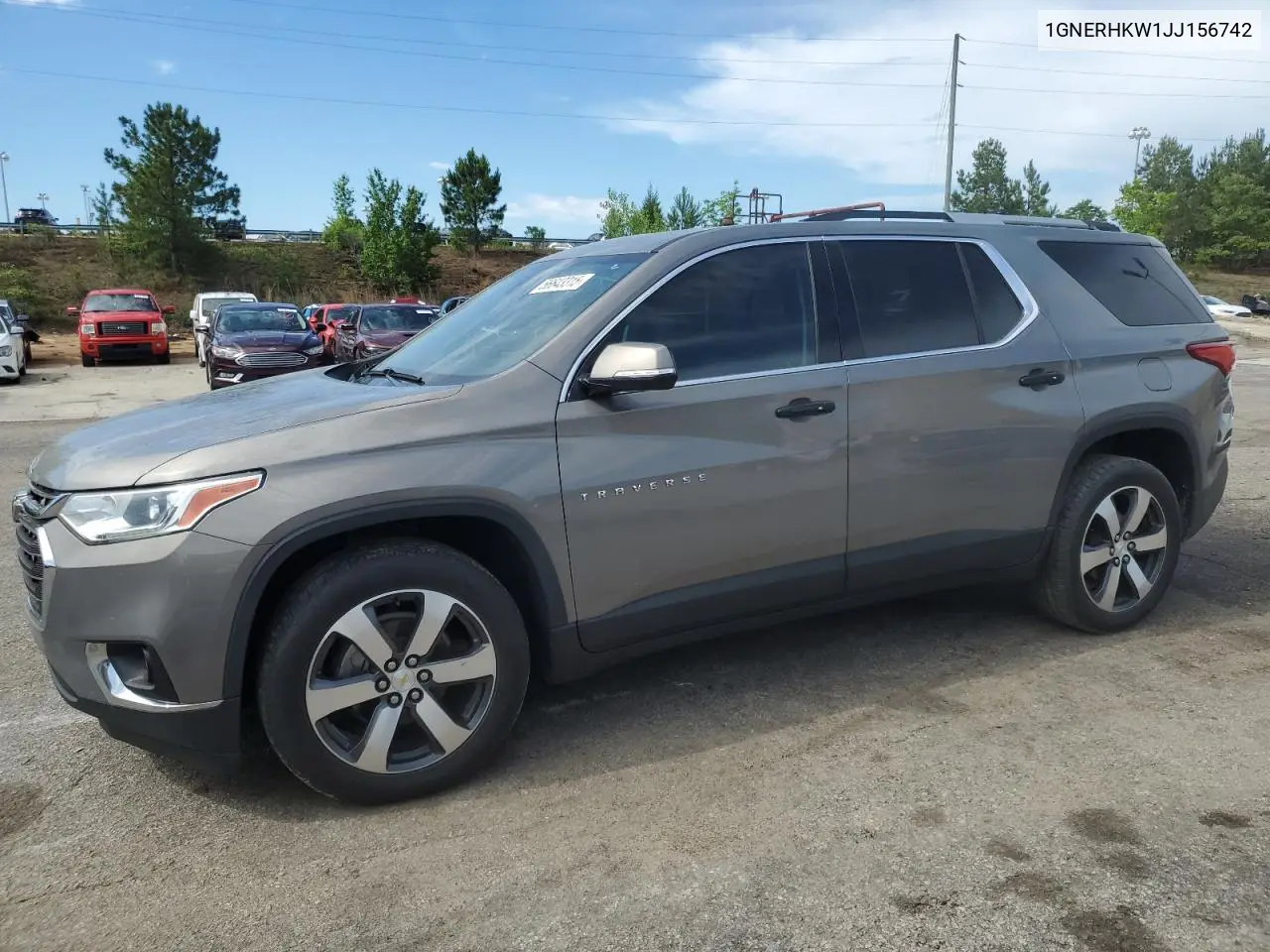2018 Chevrolet Traverse Lt VIN: 1GNERHKW1JJ156742 Lot: 56643315