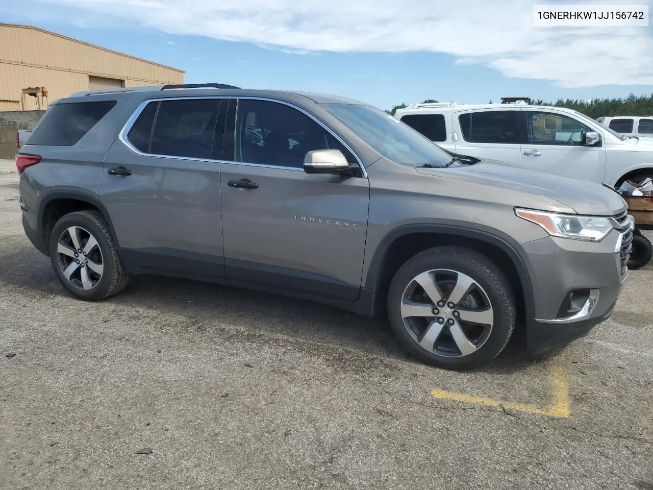 2018 Chevrolet Traverse Lt VIN: 1GNERHKW1JJ156742 Lot: 56643315