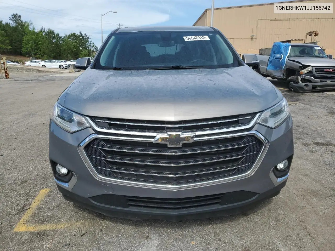 2018 Chevrolet Traverse Lt VIN: 1GNERHKW1JJ156742 Lot: 56643315