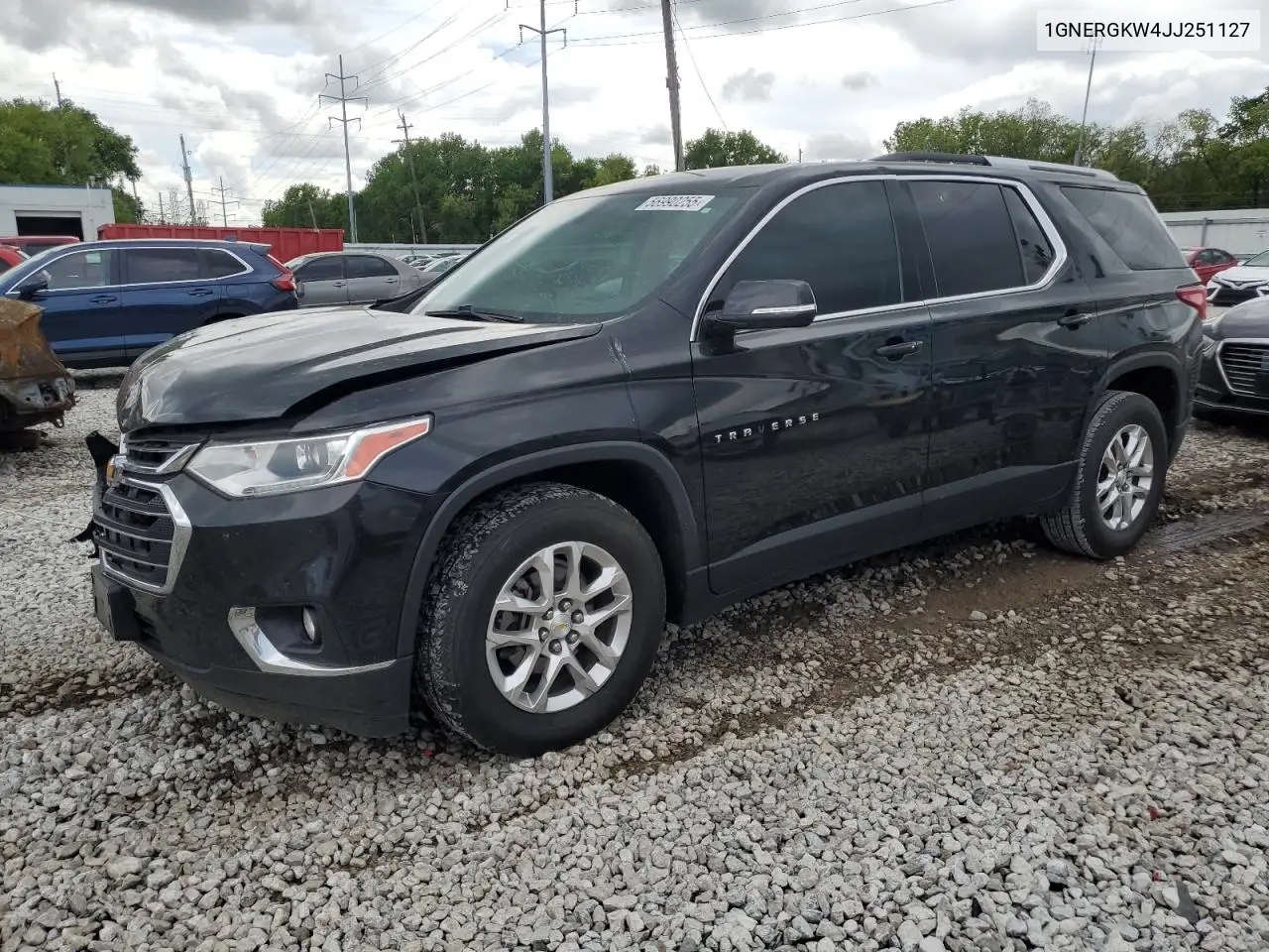 2018 Chevrolet Traverse Lt VIN: 1GNERGKW4JJ251127 Lot: 56990255