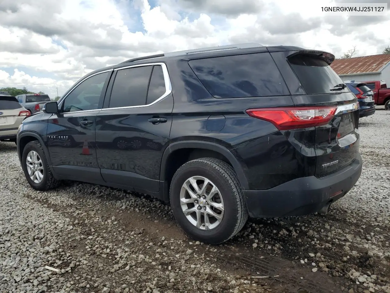 2018 Chevrolet Traverse Lt VIN: 1GNERGKW4JJ251127 Lot: 56990255