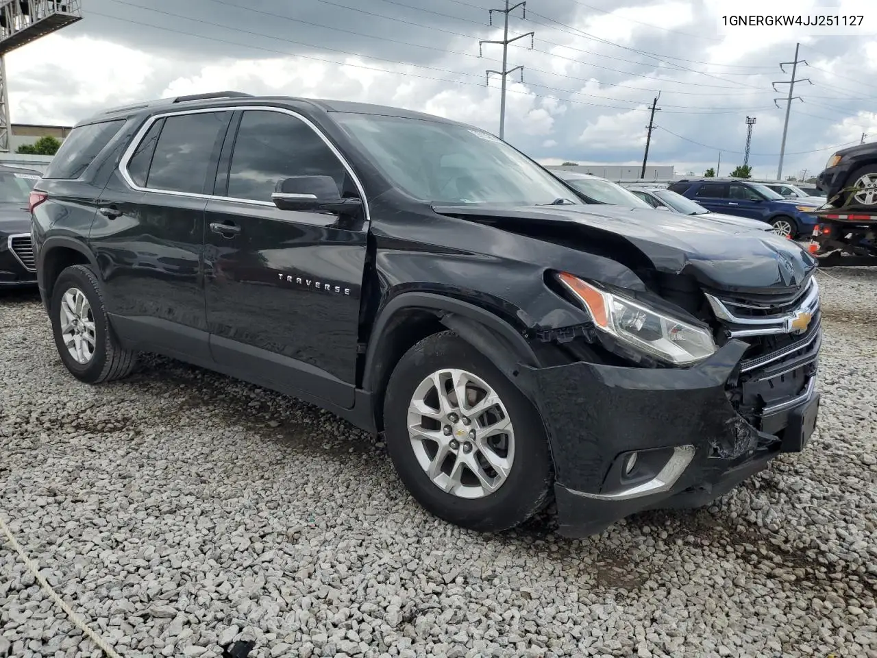 2018 Chevrolet Traverse Lt VIN: 1GNERGKW4JJ251127 Lot: 56990255
