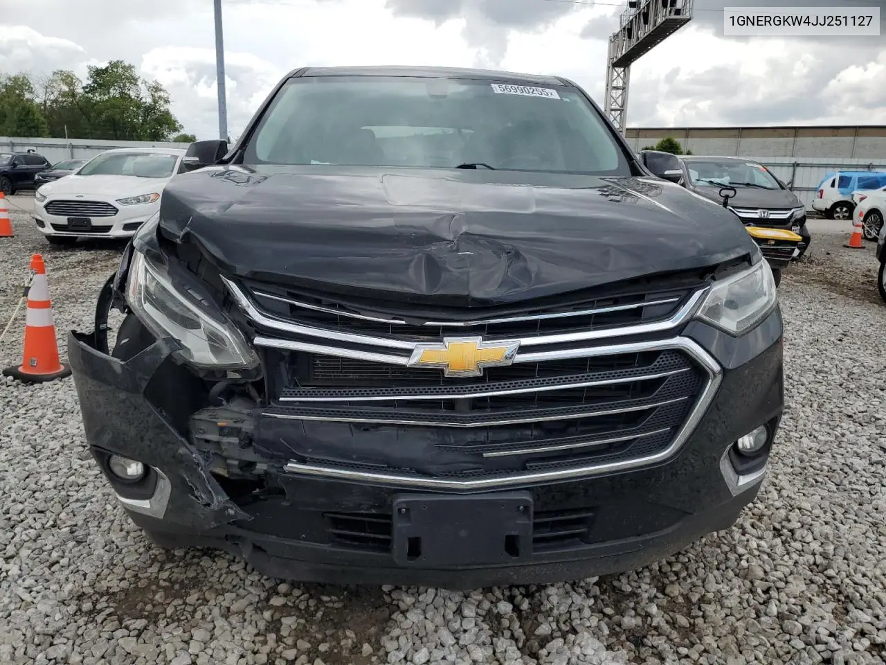 2018 Chevrolet Traverse Lt VIN: 1GNERGKW4JJ251127 Lot: 56990255