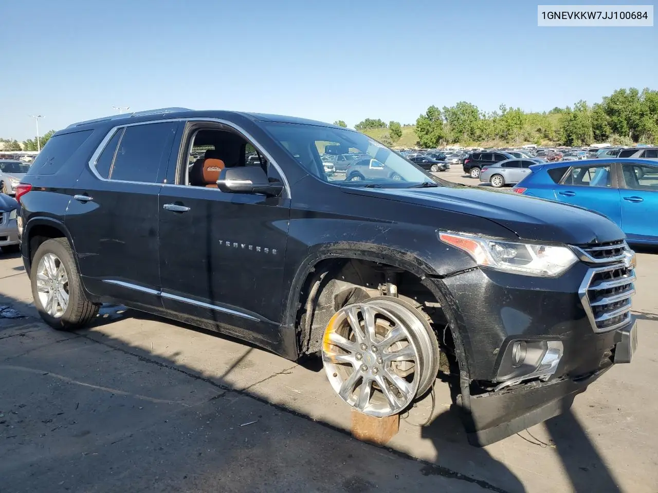 2018 Chevrolet Traverse High Country VIN: 1GNEVKKW7JJ100684 Lot: 60876285