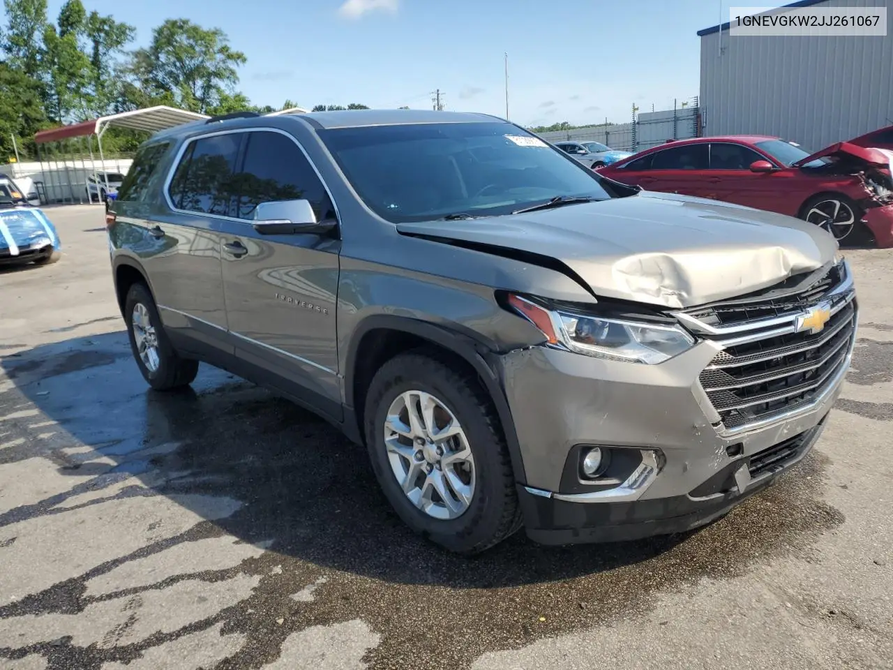 2018 Chevrolet Traverse Lt VIN: 1GNEVGKW2JJ261067 Lot: 61039875