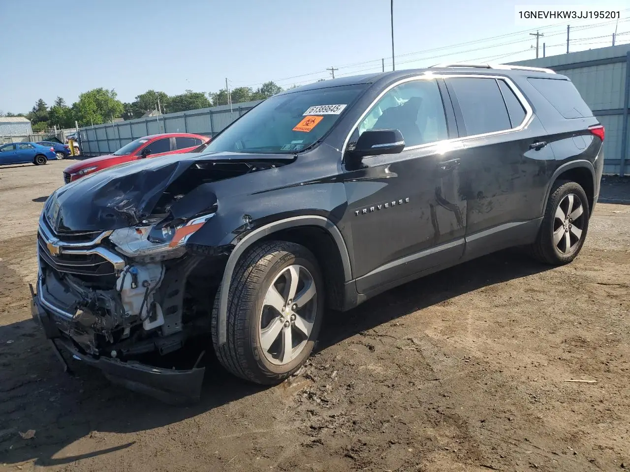 2018 Chevrolet Traverse Lt VIN: 1GNEVHKW3JJ195201 Lot: 61389845