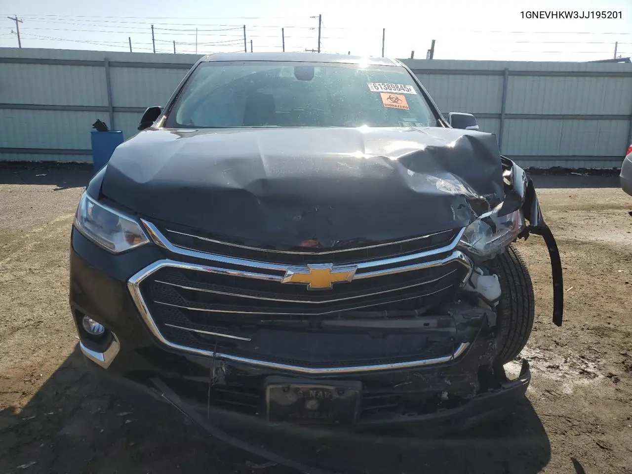 2018 Chevrolet Traverse Lt VIN: 1GNEVHKW3JJ195201 Lot: 61389845