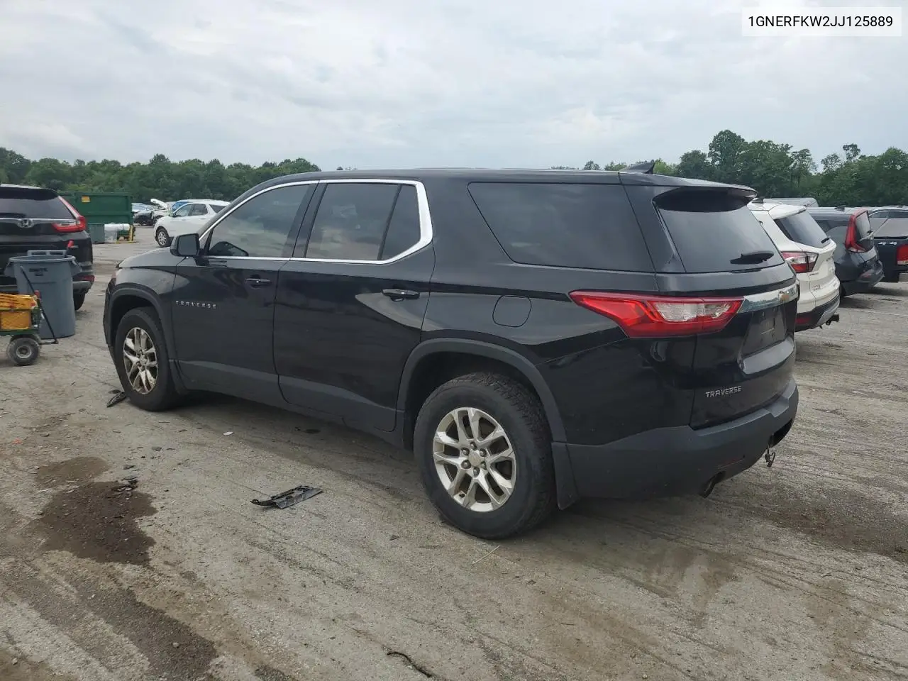2018 Chevrolet Traverse Ls VIN: 1GNERFKW2JJ125889 Lot: 61717515