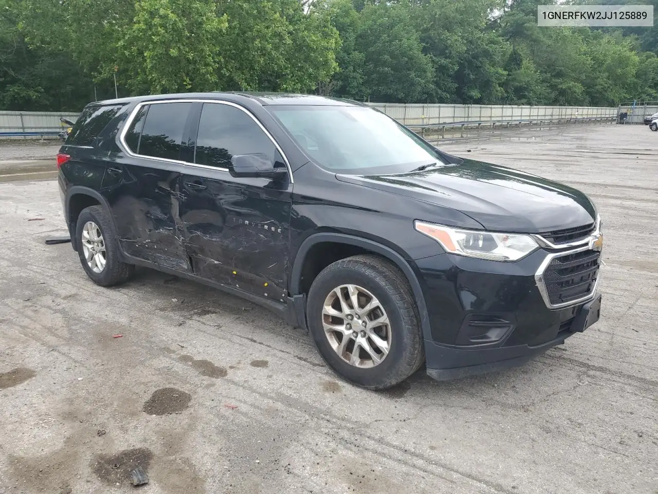 2018 Chevrolet Traverse Ls VIN: 1GNERFKW2JJ125889 Lot: 61717515