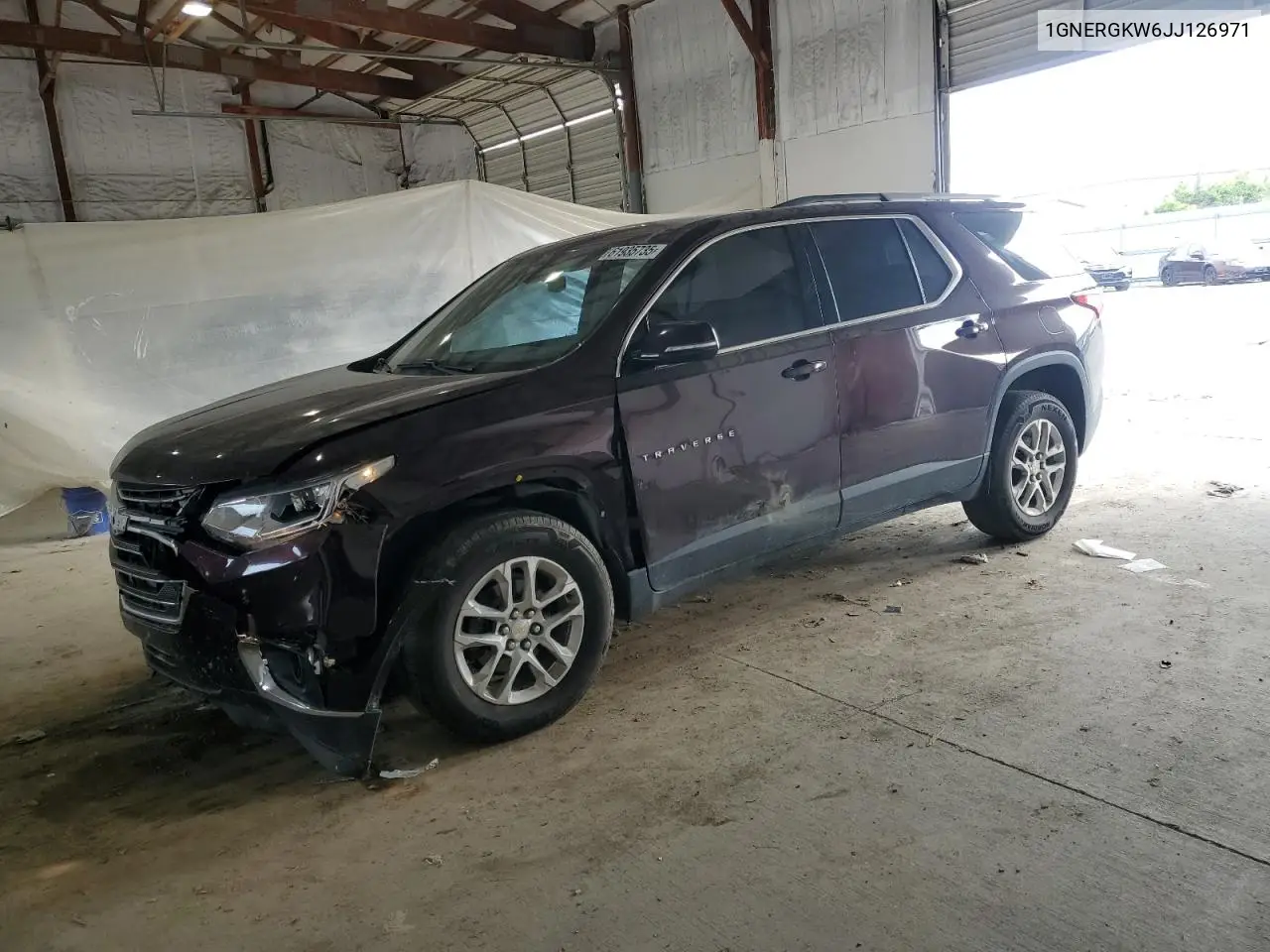 2018 Chevrolet Traverse Lt VIN: 1GNERGKW6JJ126971 Lot: 61935735