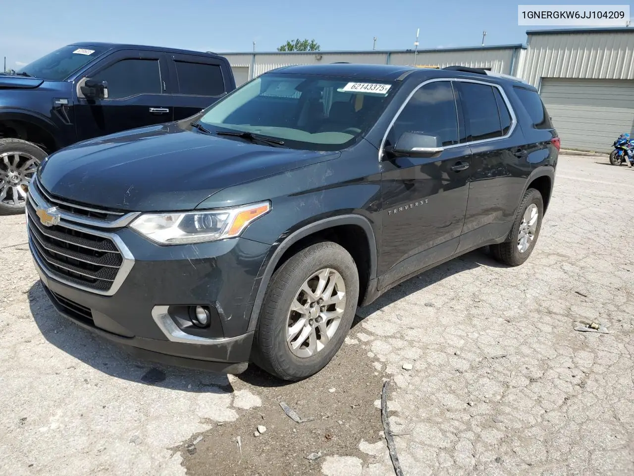 2018 Chevrolet Traverse Lt VIN: 1GNERGKW6JJ104209 Lot: 62143375