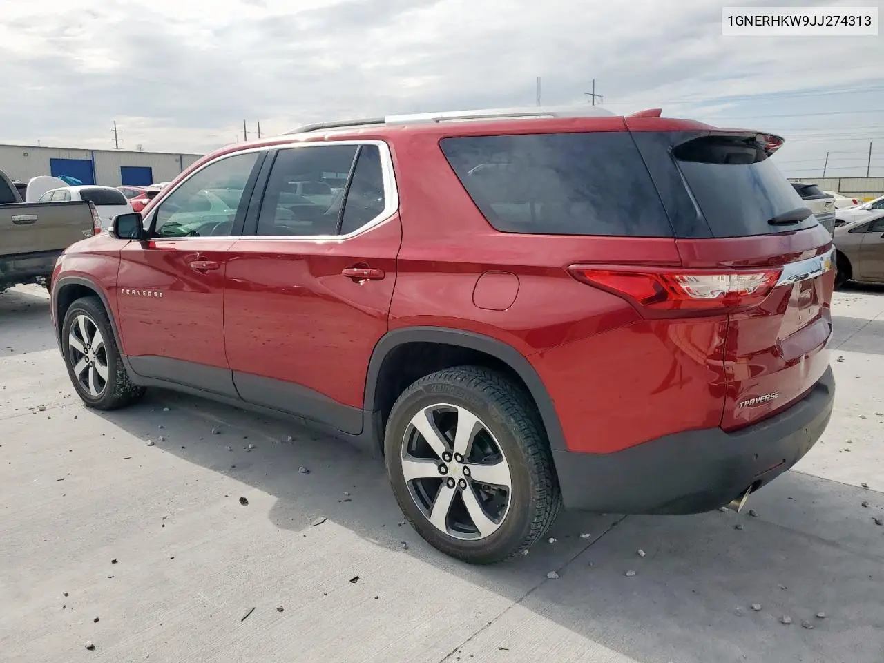 2018 Chevrolet Traverse Lt VIN: 1GNERHKW9JJ274313 Lot: 62609165