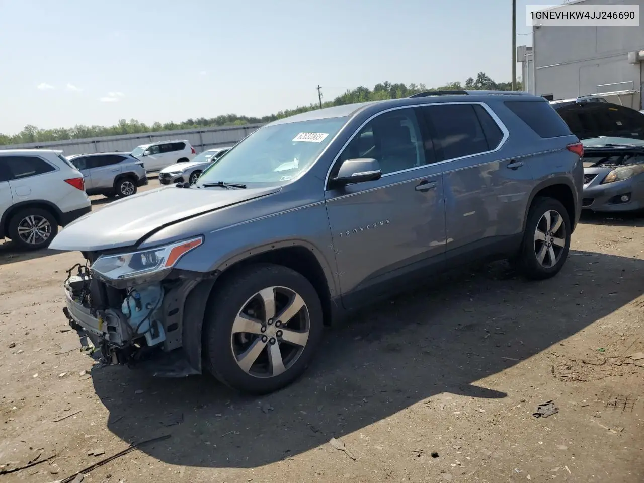 2018 Chevrolet Traverse Lt VIN: 1GNEVHKW4JJ246690 Lot: 62632865