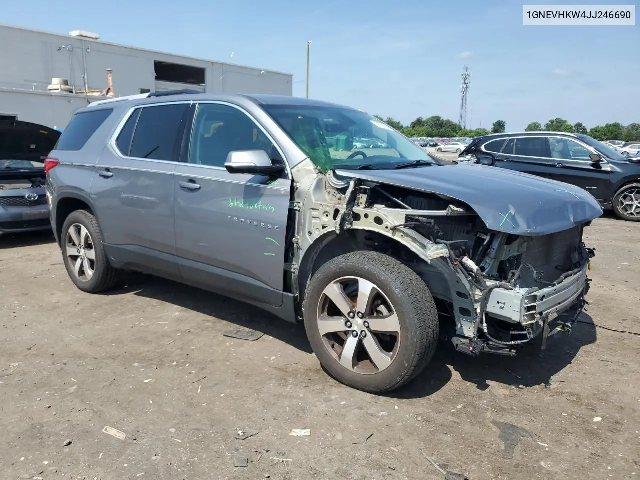 2018 Chevrolet Traverse Lt VIN: 1GNEVHKW4JJ246690 Lot: 62632865