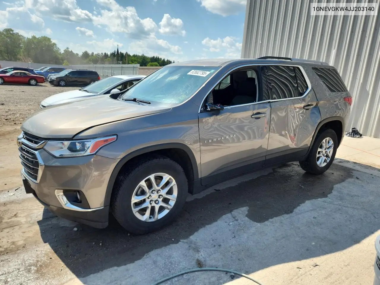 2018 Chevrolet Traverse Lt VIN: 1GNEVGKW4JJ203140 Lot: 62662795