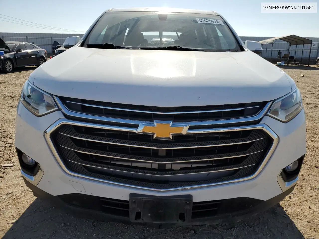 2018 Chevrolet Traverse Lt VIN: 1GNERGKW2JJ101551 Lot: 62905875