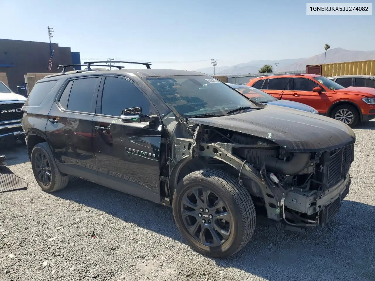 2018 Chevrolet Traverse Rs VIN: 1GNERJKX5JJ274082 Lot: 62962675