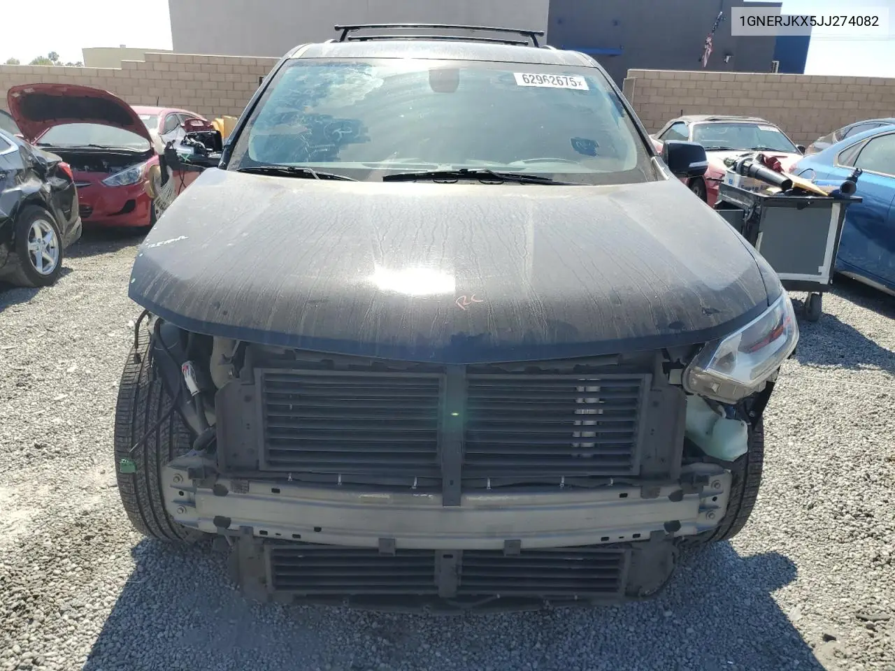 2018 Chevrolet Traverse Rs VIN: 1GNERJKX5JJ274082 Lot: 62962675