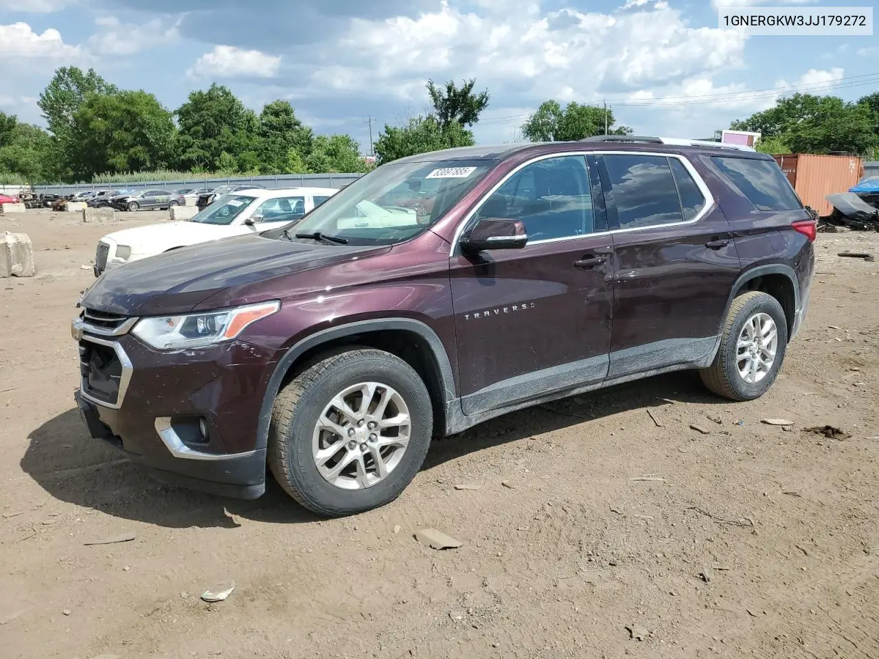 2018 Chevrolet Traverse Lt VIN: 1GNERGKW3JJ179272 Lot: 63097885