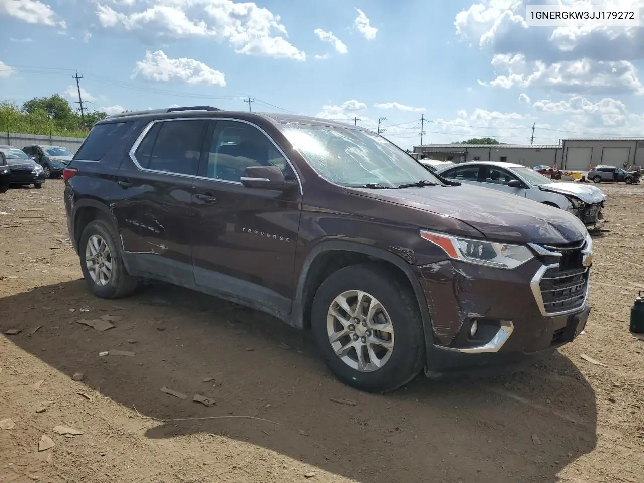 2018 Chevrolet Traverse Lt VIN: 1GNERGKW3JJ179272 Lot: 63097885