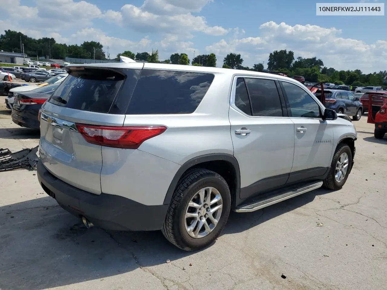 2018 Chevrolet Traverse Ls VIN: 1GNERFKW2JJ111443 Lot: 63331145