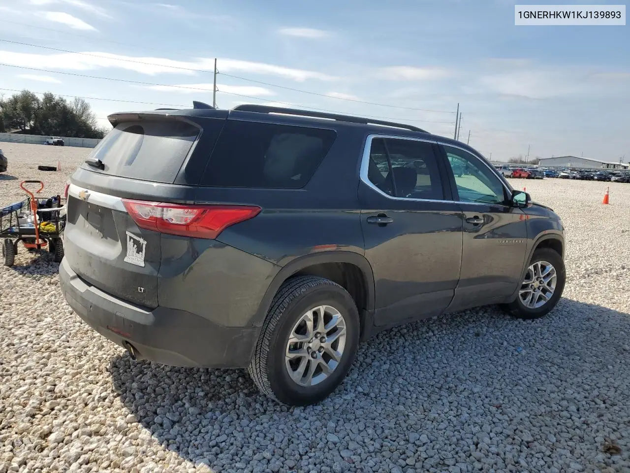 2019 Chevrolet Traverse Lt VIN: 1GNERHKW1KJ139893 Lot: 45755665