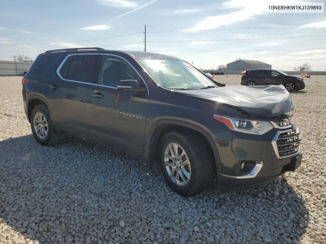 2019 Chevrolet Traverse Lt VIN: 1GNERHKW1KJ139893 Lot: 45755665