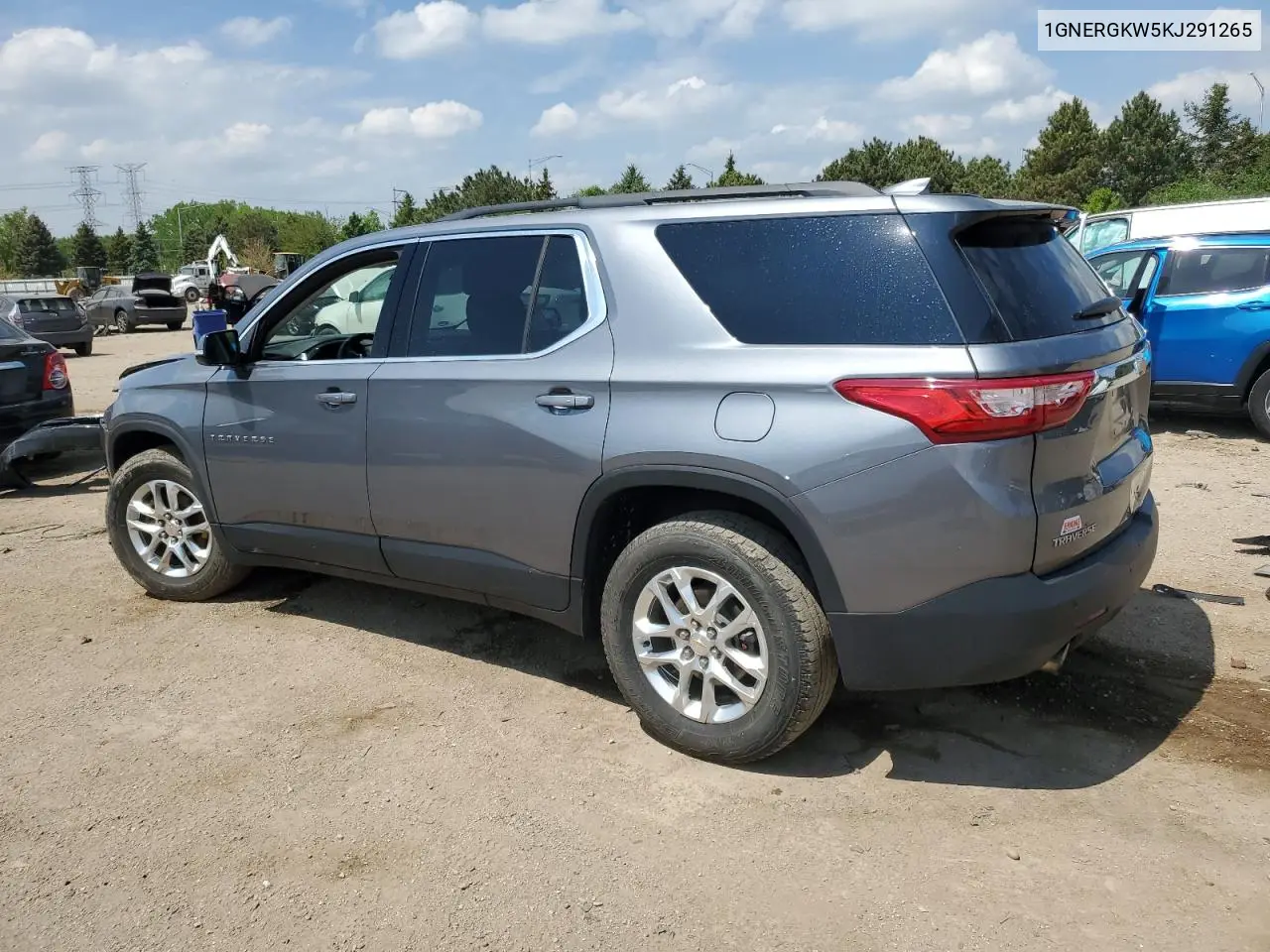 2019 Chevrolet Traverse Lt VIN: 1GNERGKW5KJ291265 Lot: 55849985
