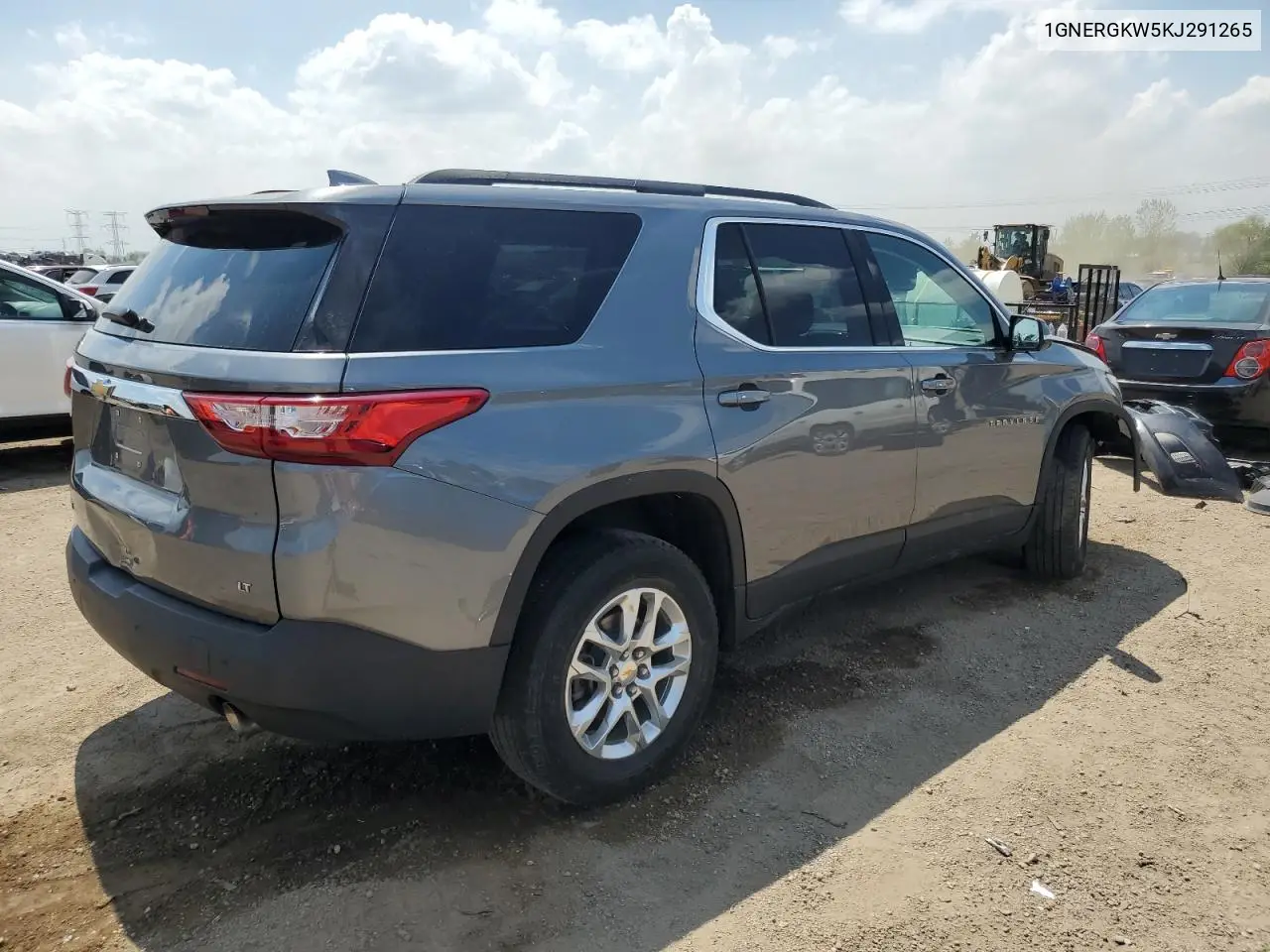 2019 Chevrolet Traverse Lt VIN: 1GNERGKW5KJ291265 Lot: 55849985