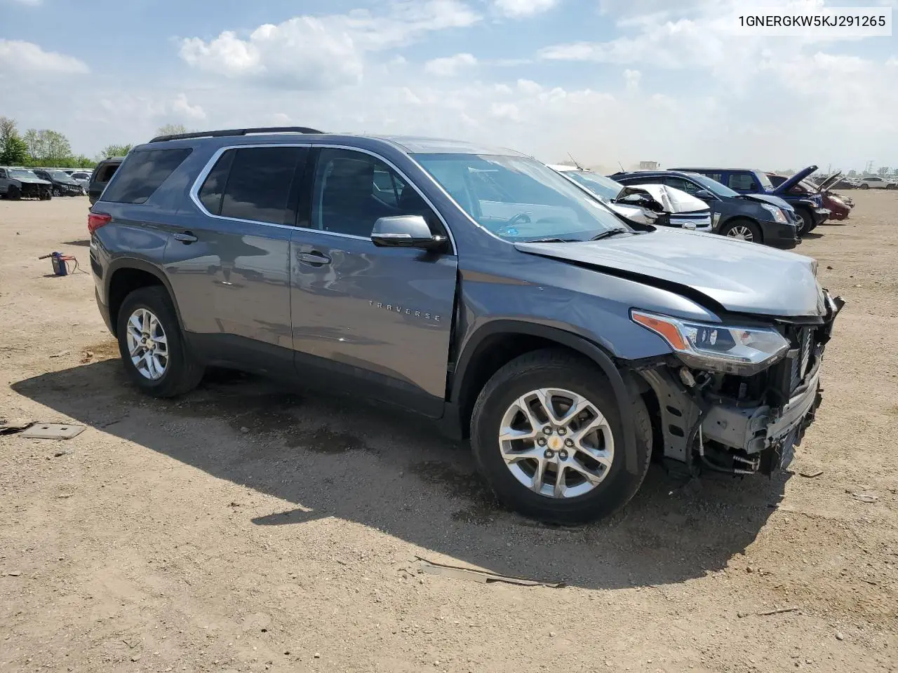 2019 Chevrolet Traverse Lt VIN: 1GNERGKW5KJ291265 Lot: 55849985