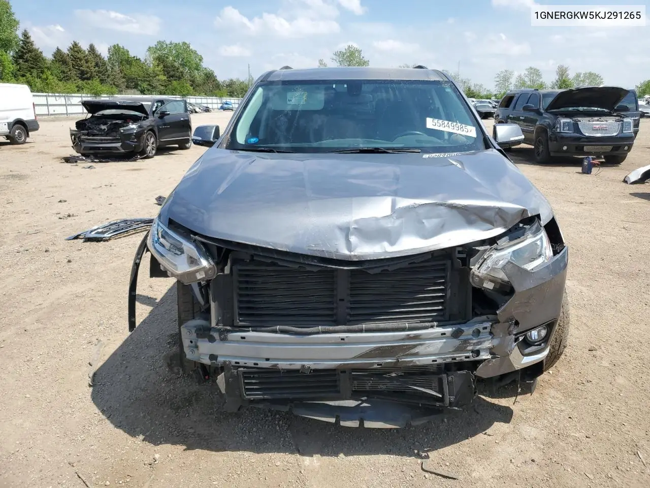 2019 Chevrolet Traverse Lt VIN: 1GNERGKW5KJ291265 Lot: 55849985