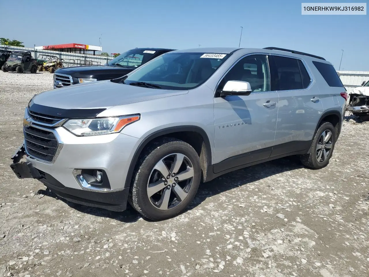2019 Chevrolet Traverse Lt VIN: 1GNERHKW9KJ316982 Lot: 56433485