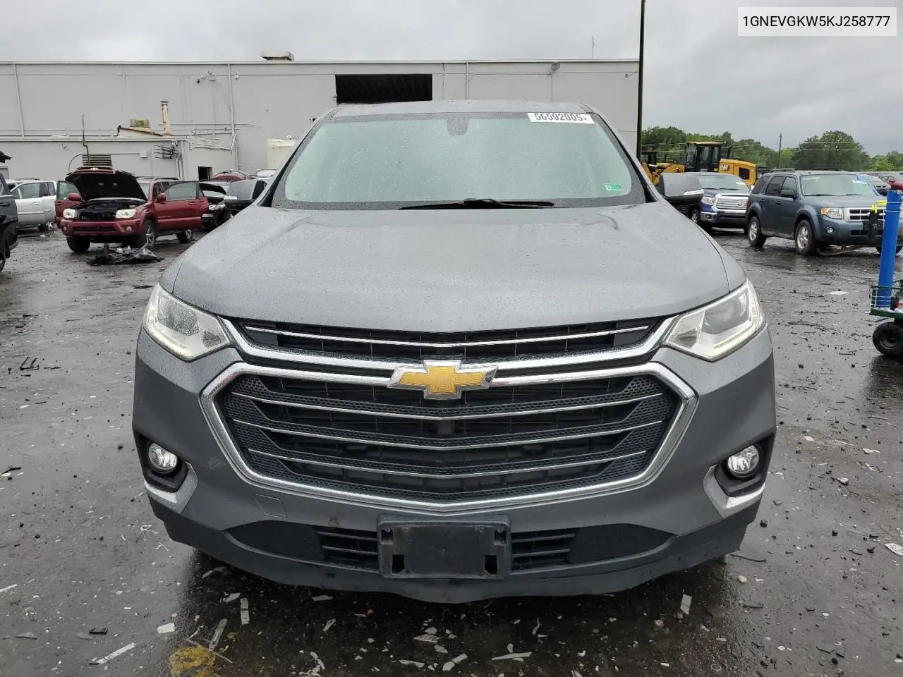 2019 Chevrolet Traverse Lt VIN: 1GNEVGKW5KJ258777 Lot: 56592005