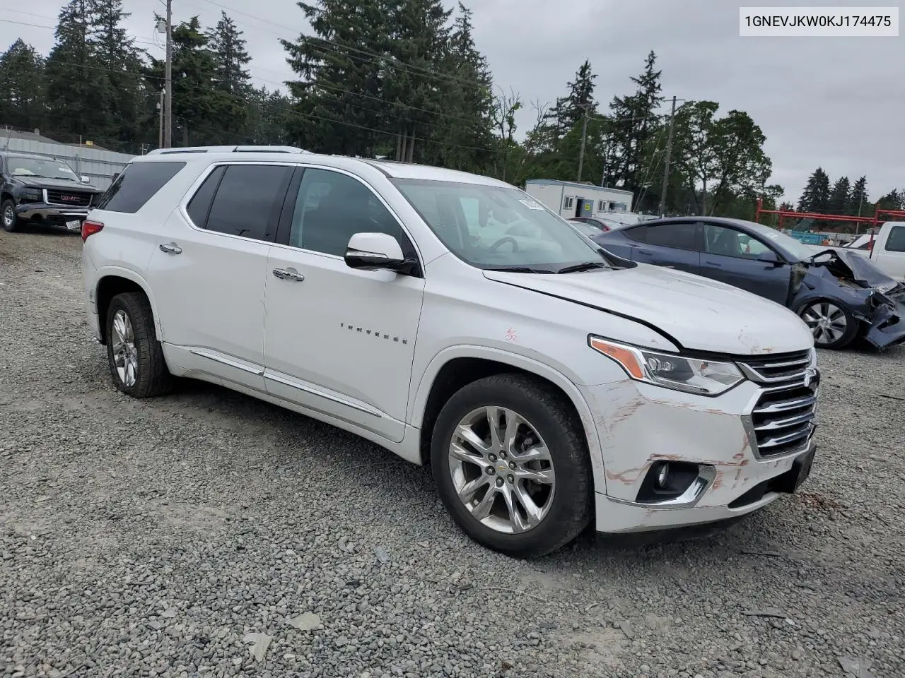 2019 Chevrolet Traverse High Country VIN: 1GNEVJKW0KJ174475 Lot: 56828705