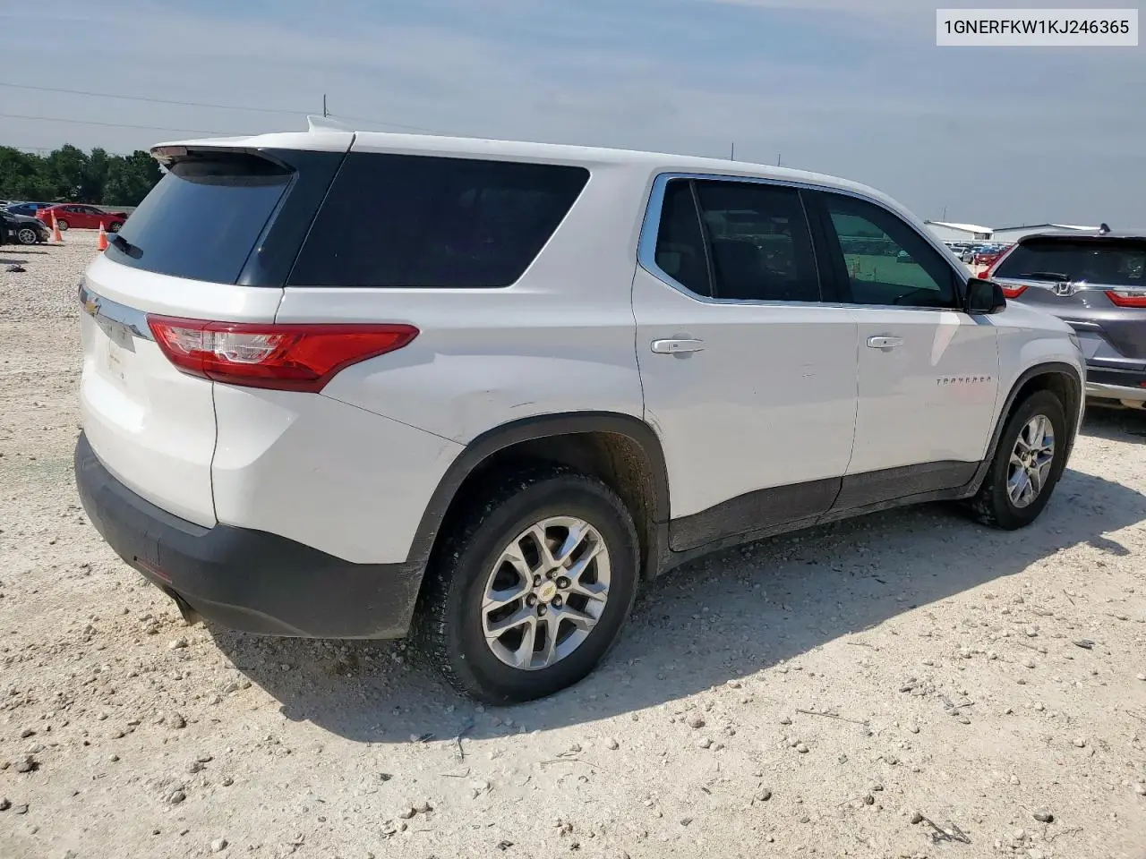 2019 Chevrolet Traverse Ls VIN: 1GNERFKW1KJ246365 Lot: 56896335
