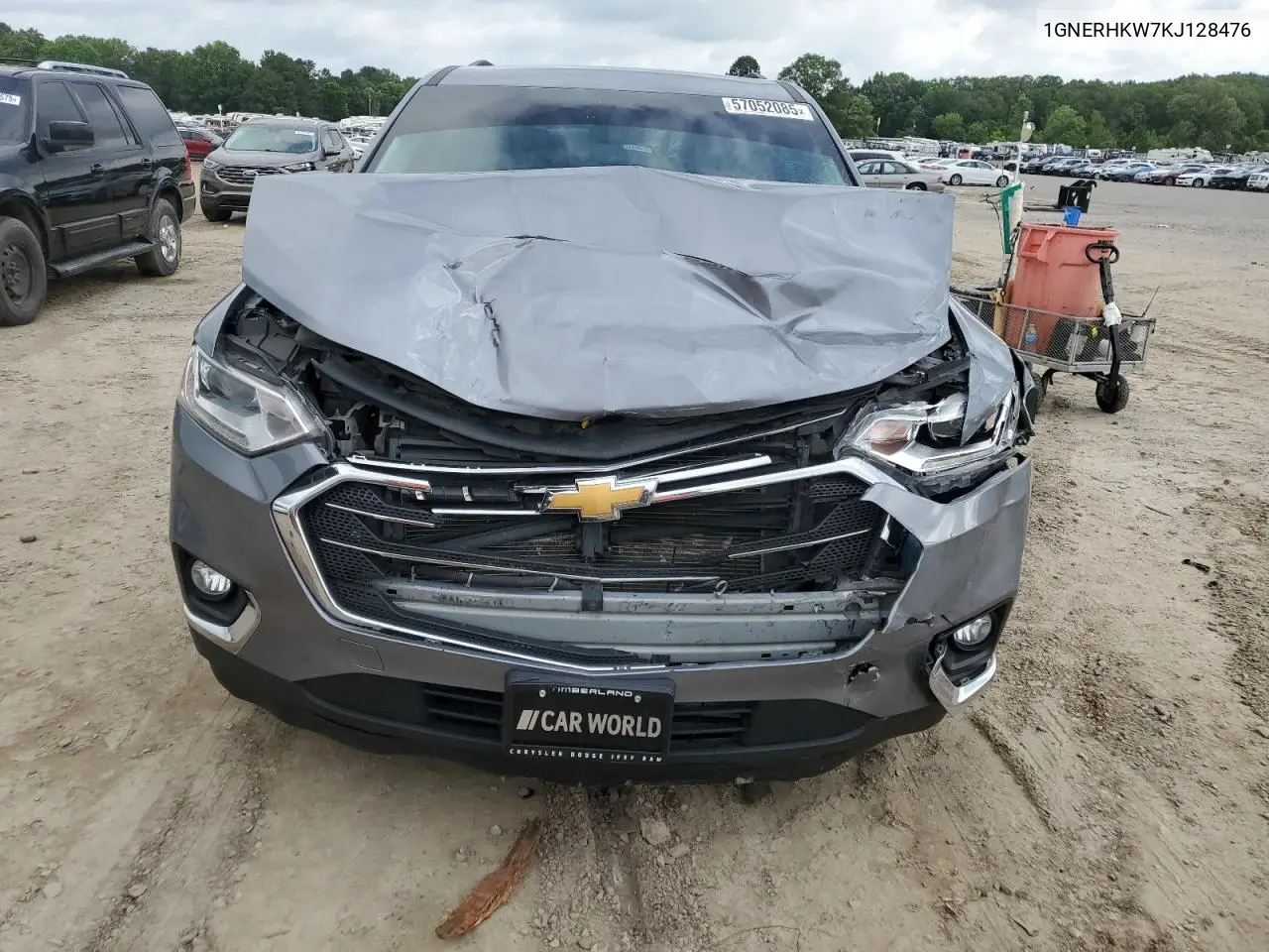 2019 Chevrolet Traverse Lt VIN: 1GNERHKW7KJ128476 Lot: 57052085
