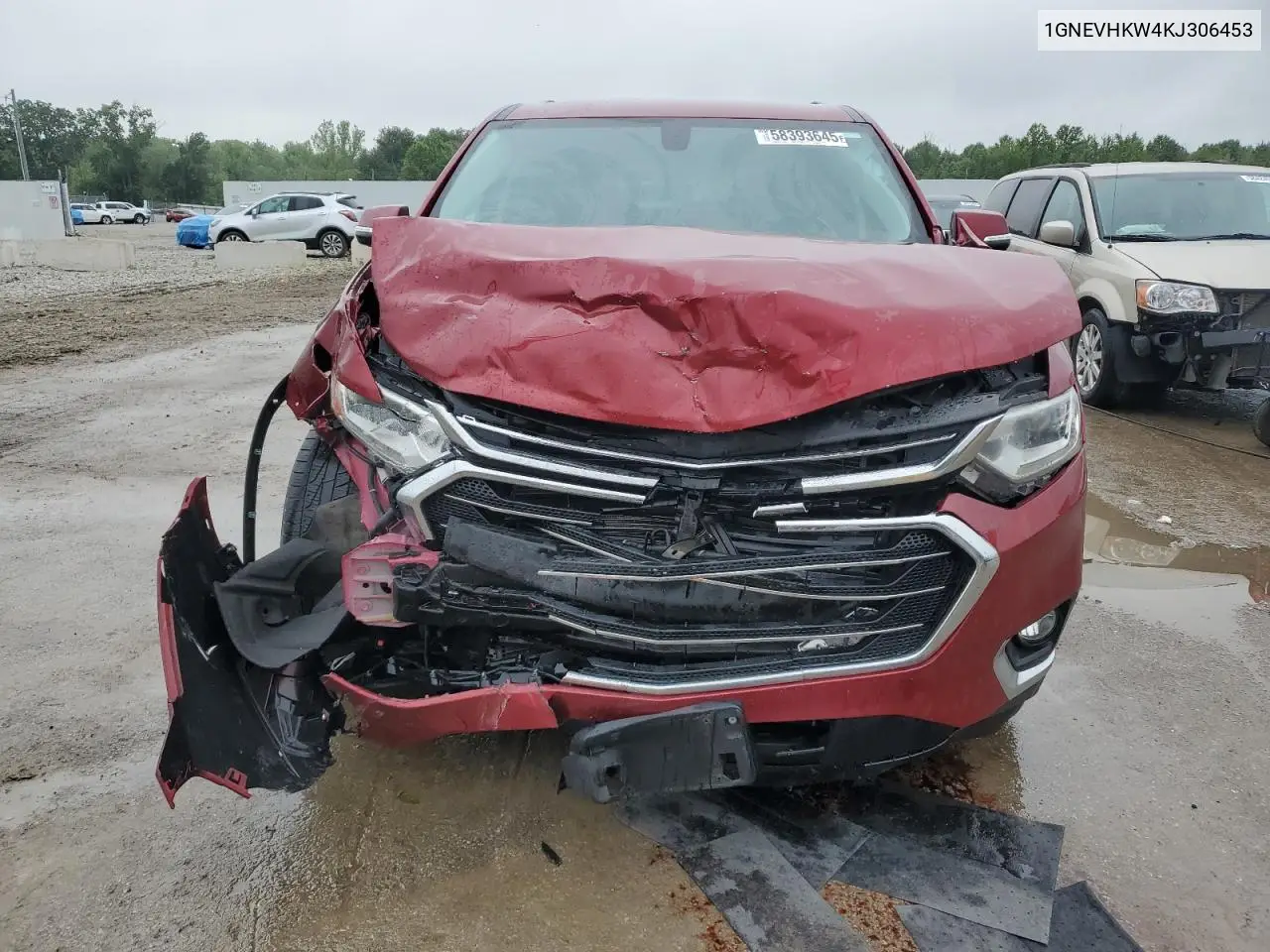 2019 Chevrolet Traverse Lt VIN: 1GNEVHKW4KJ306453 Lot: 58393645