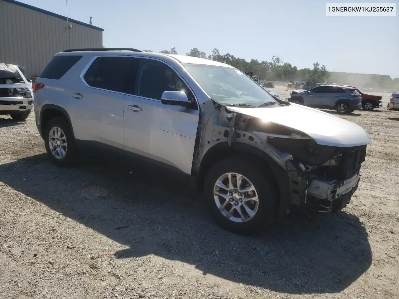 2019 Chevrolet Traverse Lt VIN: 1GNERGKW1KJ255637 Lot: 61253215
