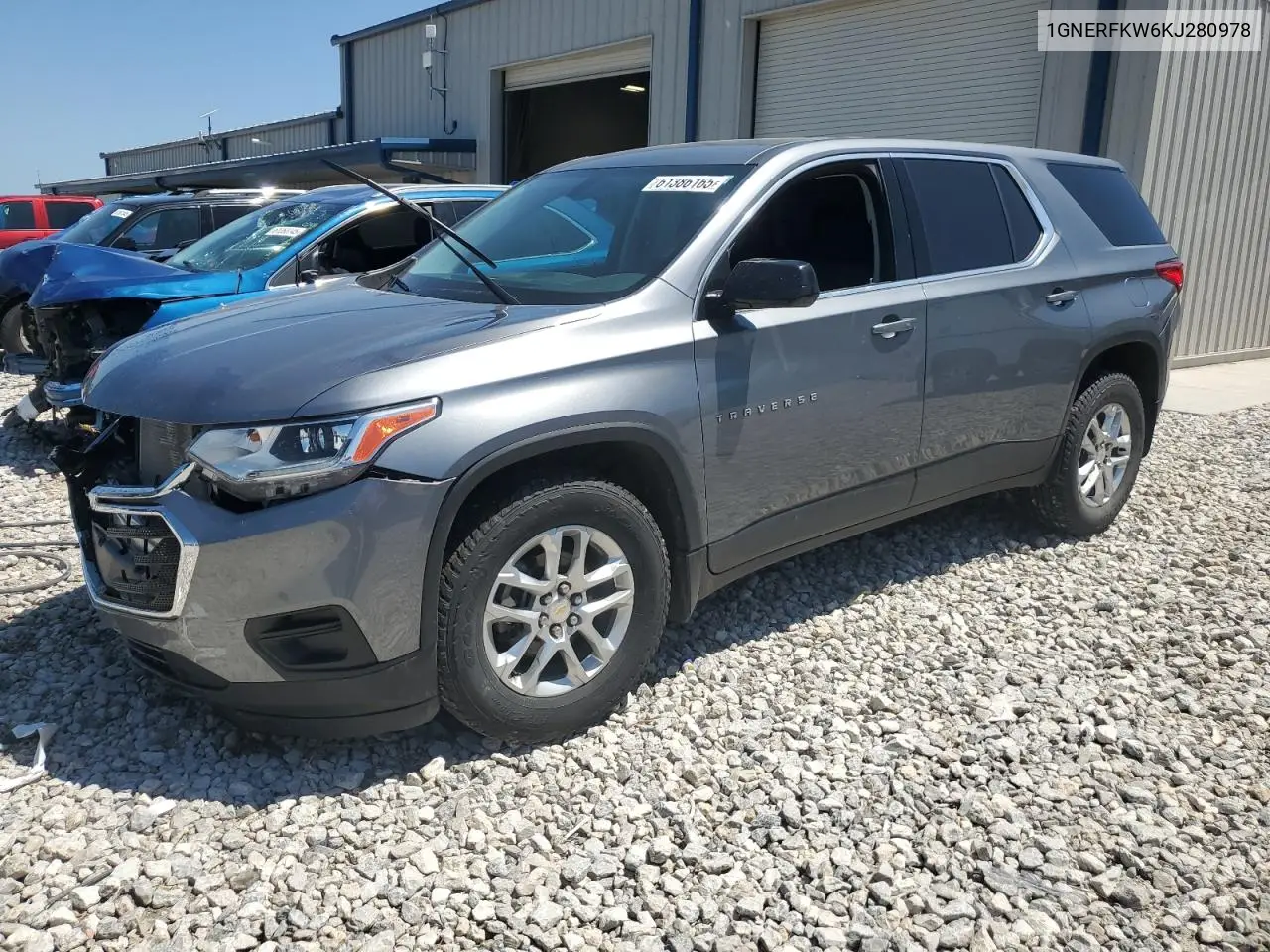 2019 Chevrolet Traverse Ls VIN: 1GNERFKW6KJ280978 Lot: 61386165